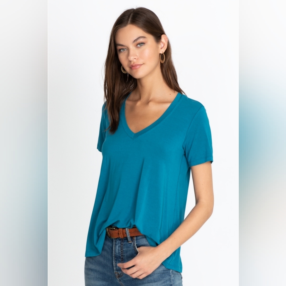 Johnny Was Celestial Blue Swing Tee